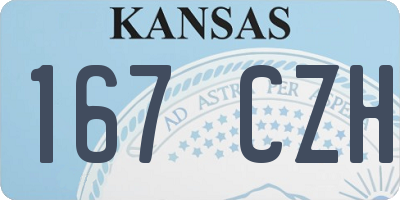 KS license plate 167CZH