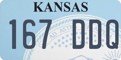 KS license plate 167DDQ