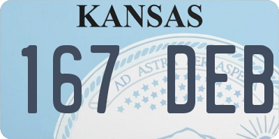KS license plate 167DEB