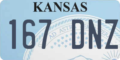 KS license plate 167DNZ
