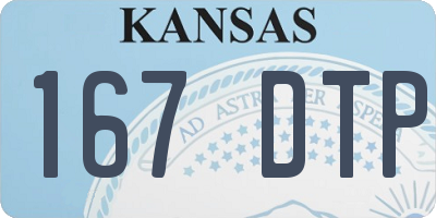 KS license plate 167DTP