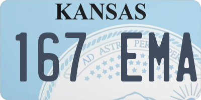 KS license plate 167EMA