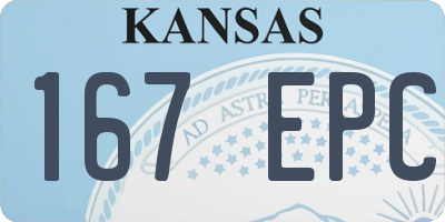 KS license plate 167EPC