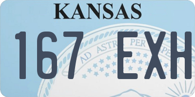 KS license plate 167EXH