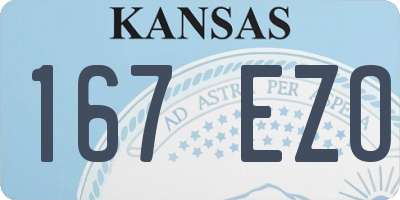 KS license plate 167EZO