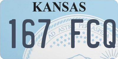 KS license plate 167FCQ
