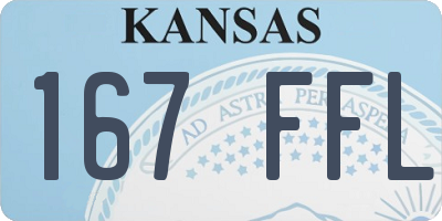 KS license plate 167FFL
