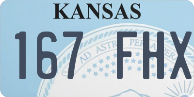 KS license plate 167FHX