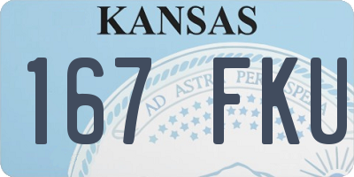 KS license plate 167FKU