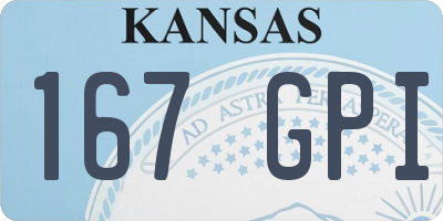 KS license plate 167GPI