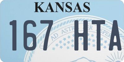KS license plate 167HTA