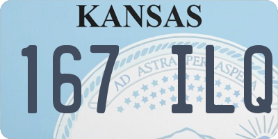 KS license plate 167ILQ