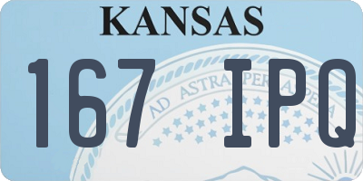 KS license plate 167IPQ