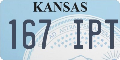 KS license plate 167IPT