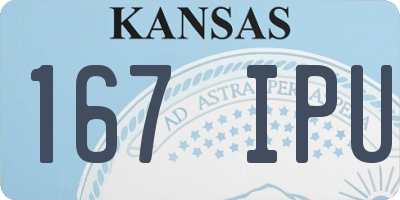 KS license plate 167IPU