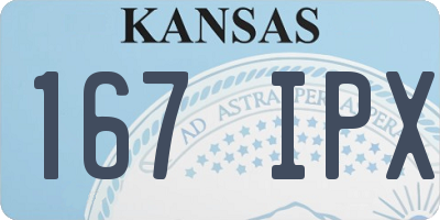 KS license plate 167IPX