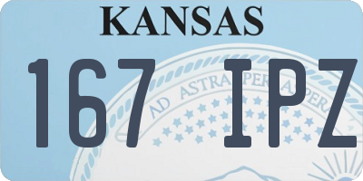 KS license plate 167IPZ
