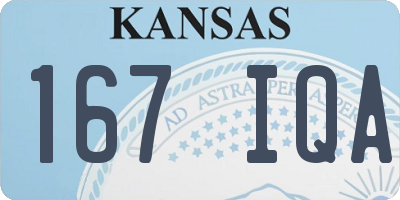 KS license plate 167IQA