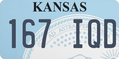 KS license plate 167IQD