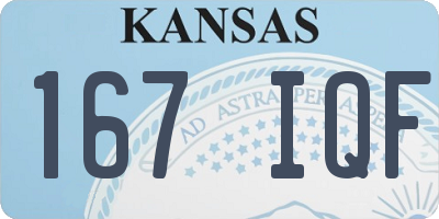 KS license plate 167IQF
