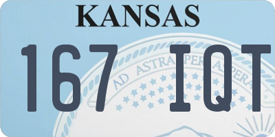 KS license plate 167IQT