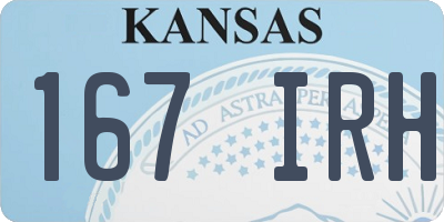 KS license plate 167IRH
