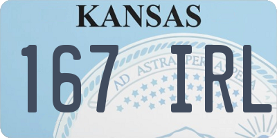 KS license plate 167IRL