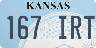 KS license plate 167IRT