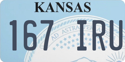 KS license plate 167IRU