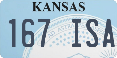 KS license plate 167ISA