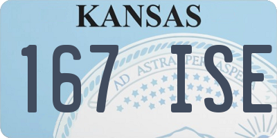 KS license plate 167ISE