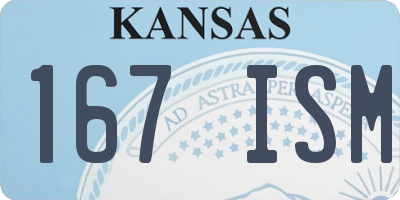 KS license plate 167ISM