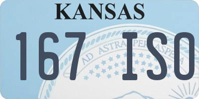 KS license plate 167ISO