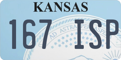KS license plate 167ISP