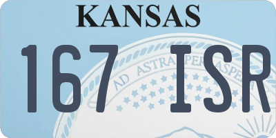 KS license plate 167ISR