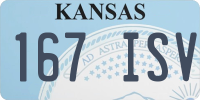 KS license plate 167ISV