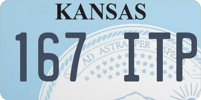 KS license plate 167ITP