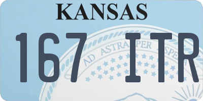 KS license plate 167ITR