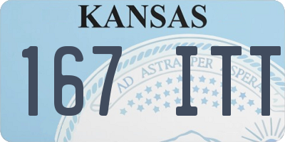 KS license plate 167ITT