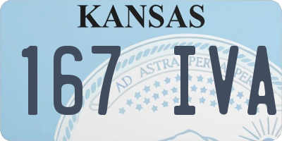 KS license plate 167IVA