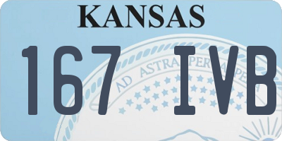 KS license plate 167IVB