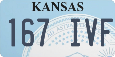 KS license plate 167IVF