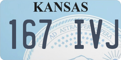 KS license plate 167IVJ
