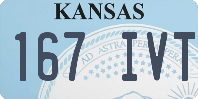 KS license plate 167IVT
