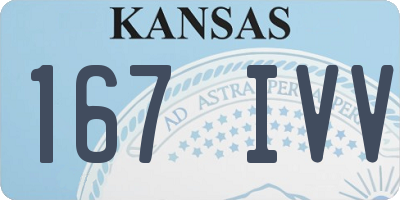 KS license plate 167IVV