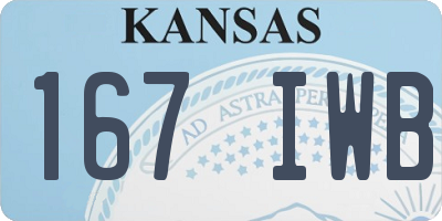 KS license plate 167IWB