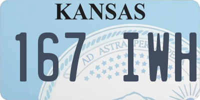 KS license plate 167IWH