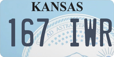 KS license plate 167IWR