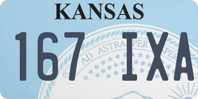 KS license plate 167IXA