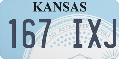 KS license plate 167IXJ